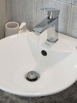 The bathroom of the studio 1