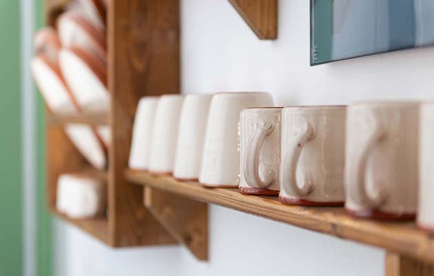 Equipped kitchen at studio 3