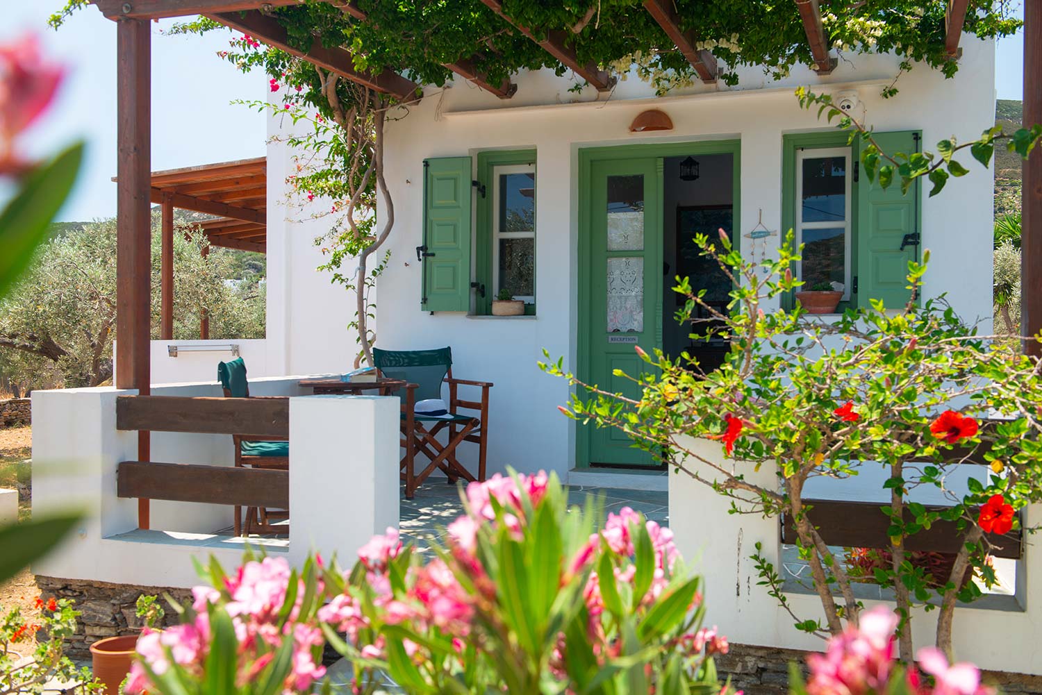 Βεράντα από στούντιο στα Madilides studios