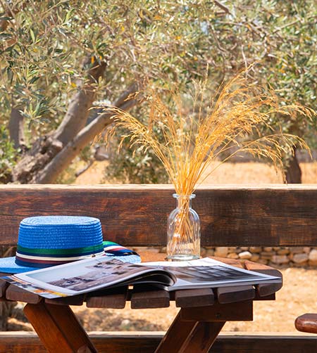 Βεράντα με θέα στον κήπο